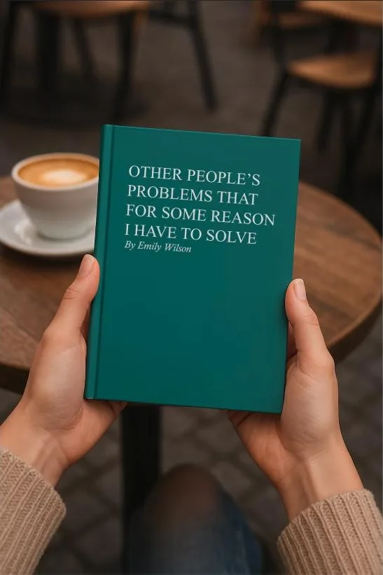 Hardcover notebook titled Other People's Problems I Have to Solve